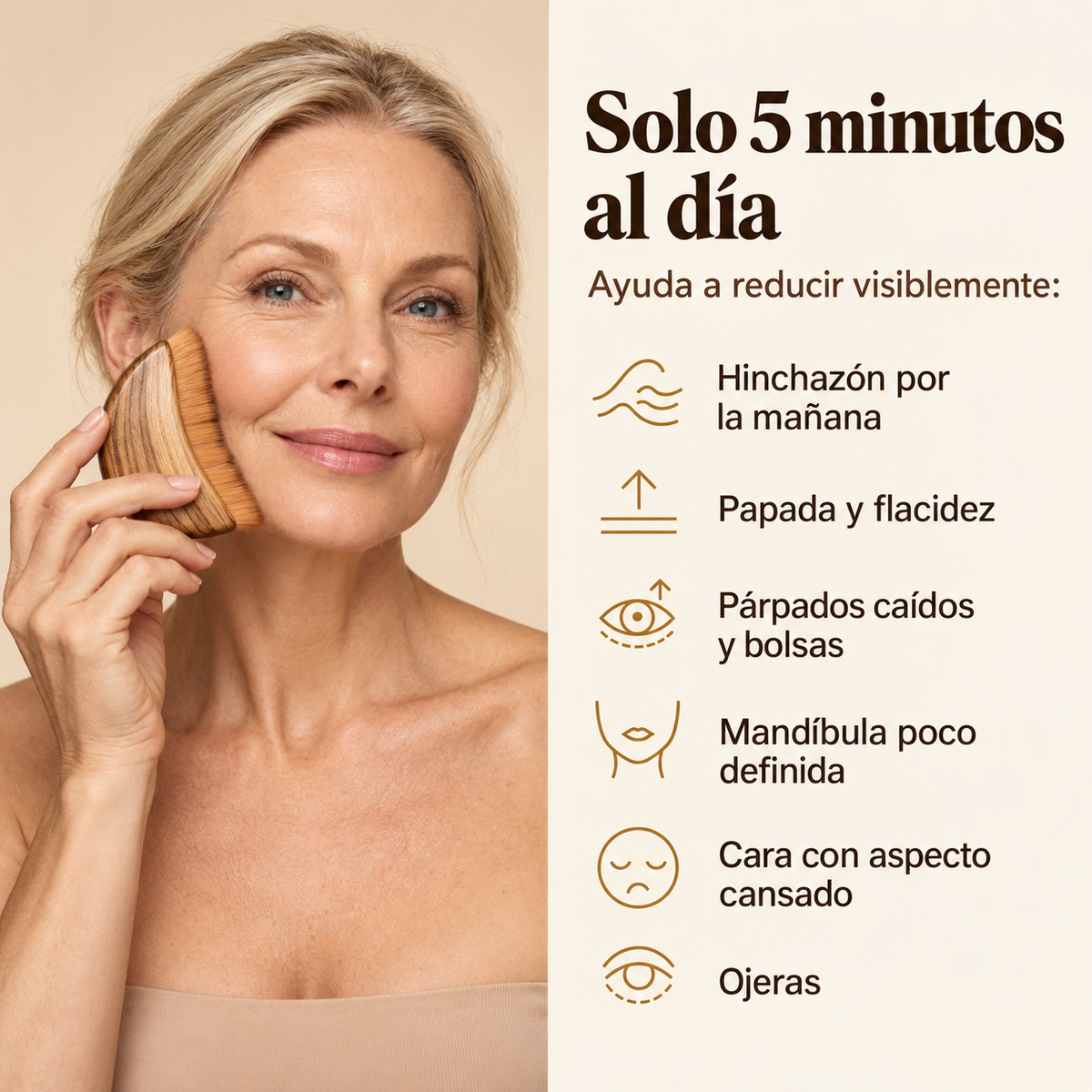 Cepillo facial de contorno